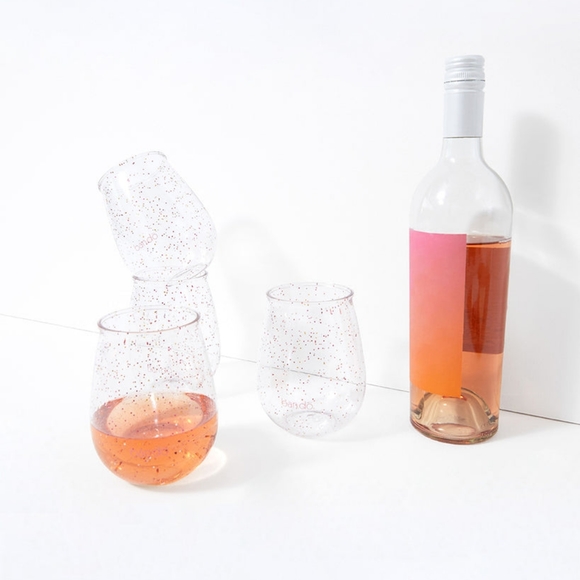 ban.do Other - Glitter stemless wine glasses 🍷